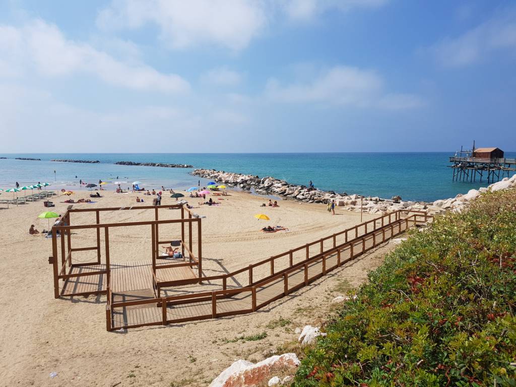 bagnanti sulla spiaggia Termoli 