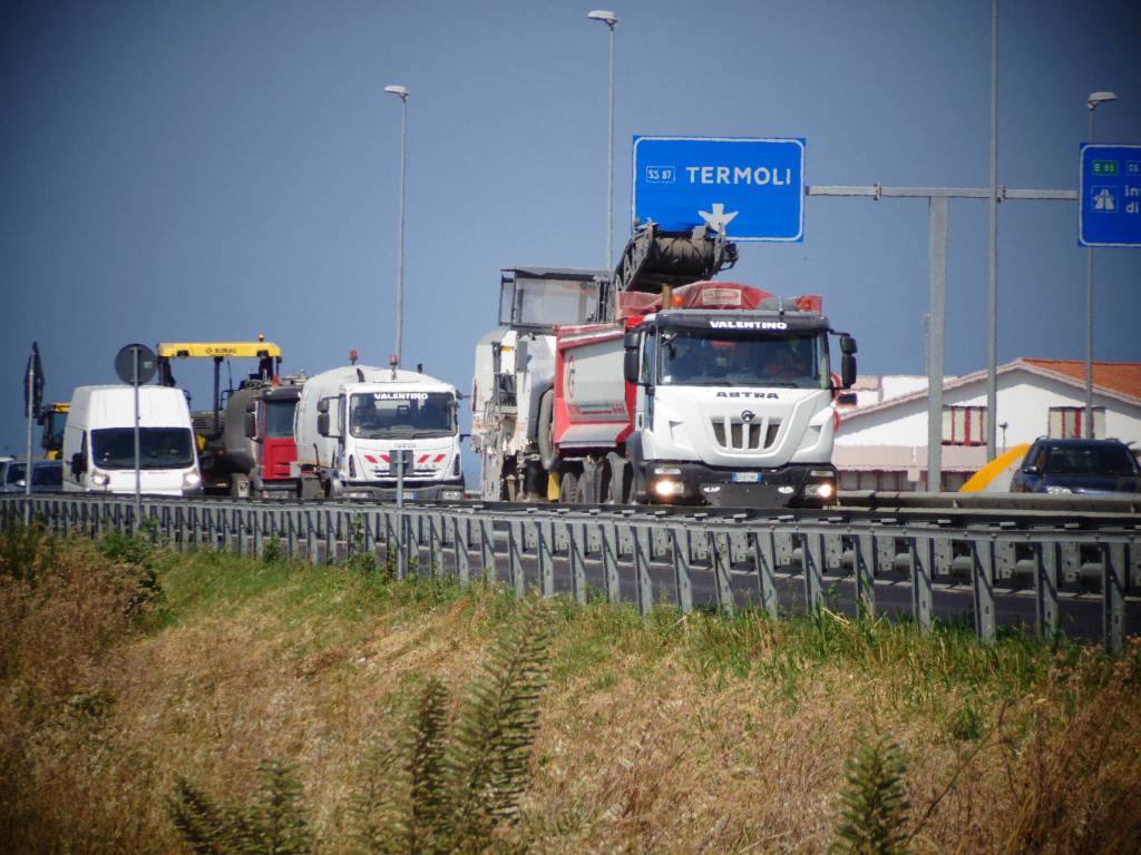 Lavori strada statale 87