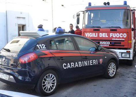 carabinieri e vigili del fuoco