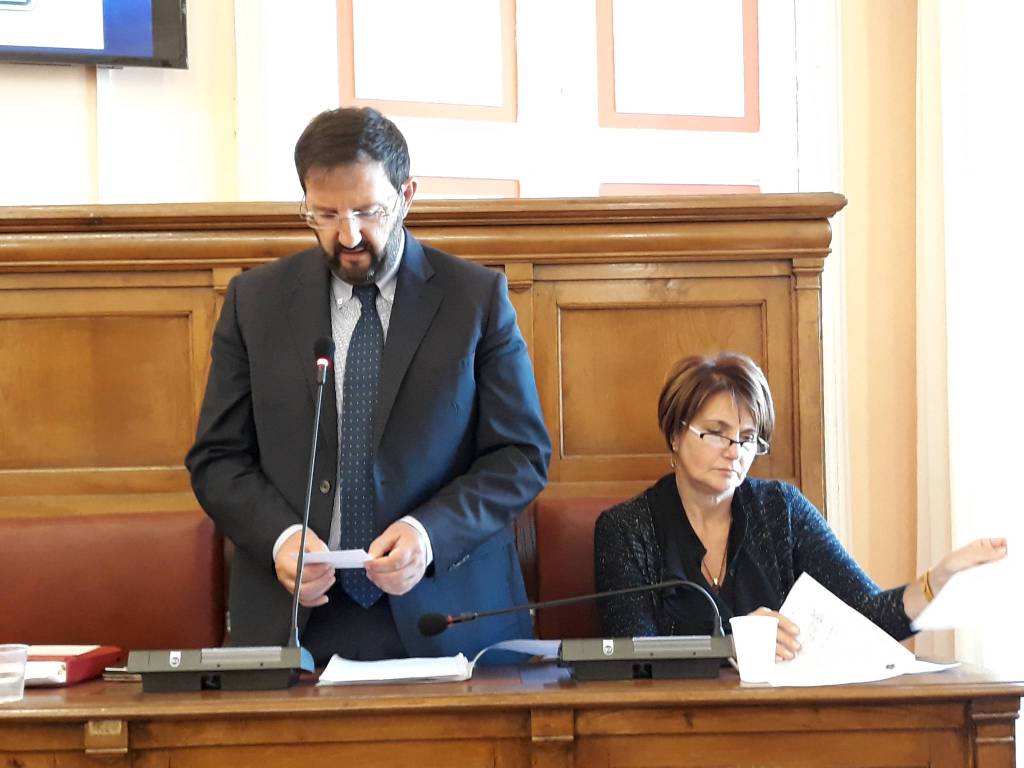 Massimo Sabusco e Maripina Rubino Consiglio comunale Campobasso