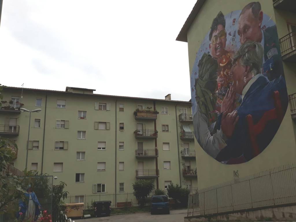 Murales Putin Trump Campobasso