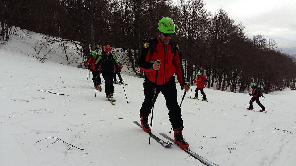 esercitazione soccorso alpino a Capracotta