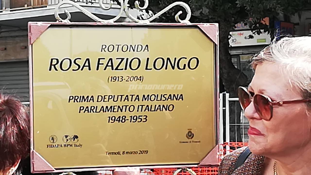 intitolazione rotonda a Rosa Fazio Longo