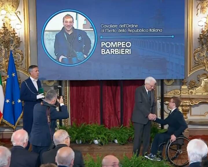 Pompeo Barbieri cavaliere Repubblica