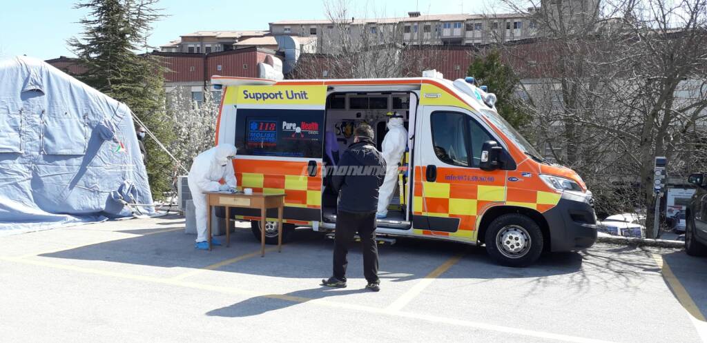 tamponi ambulanza Cardarelli ospedale Campobasso