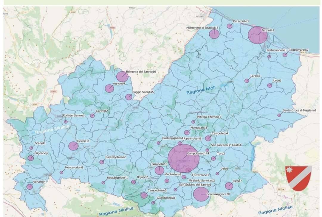 mappa contagi 12 maggio