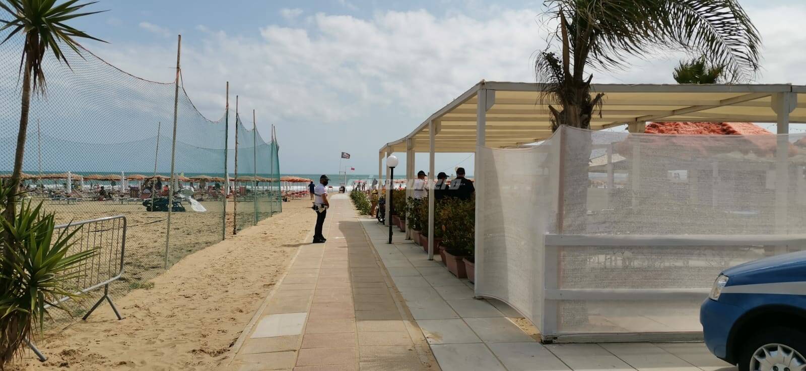 polizia spiaggia rio vivo