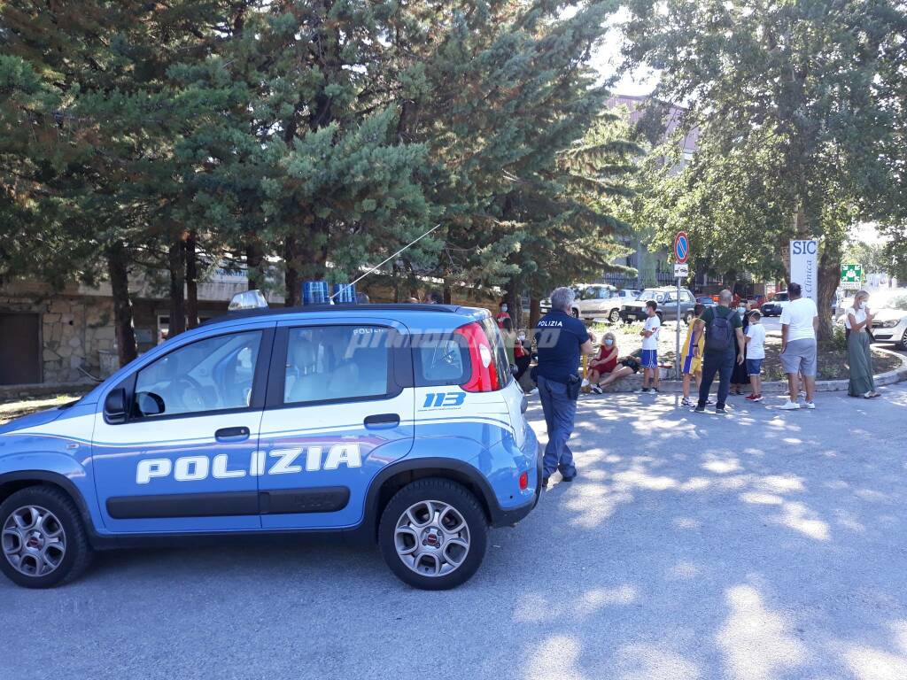 Polizia Cardarelli tamponi bambini campus