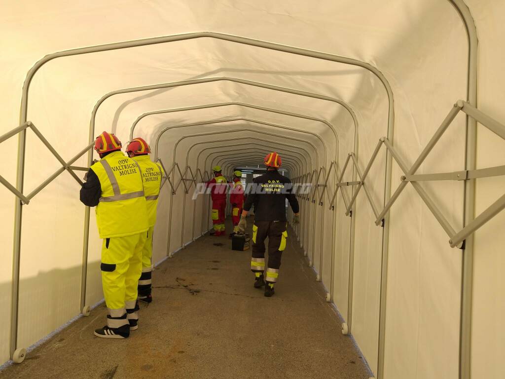 ospedale campo san timoteo tunnel ingresso