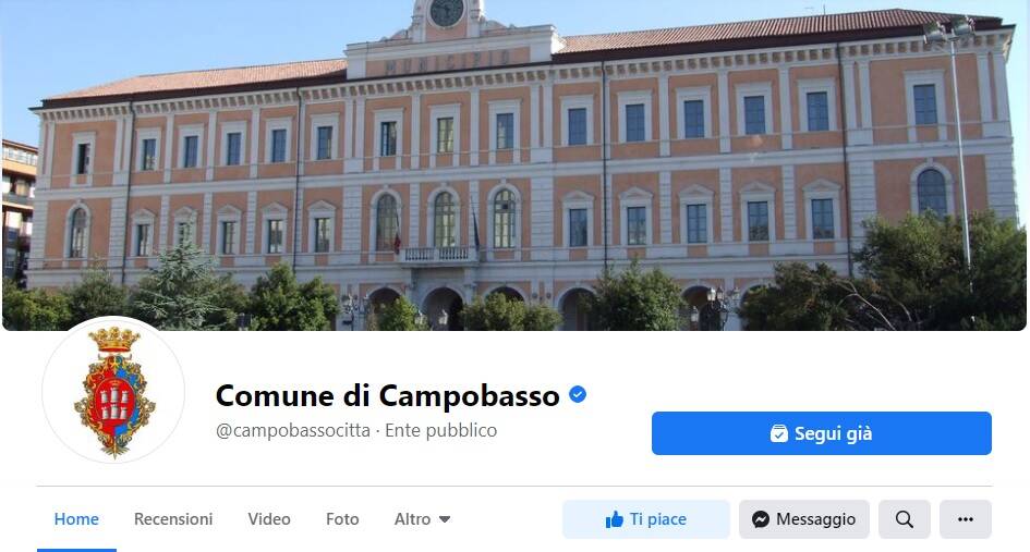 pagina social comune Campobasso