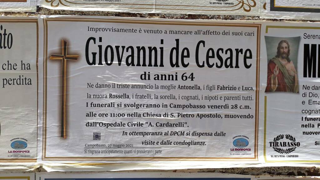 funerali de cesare