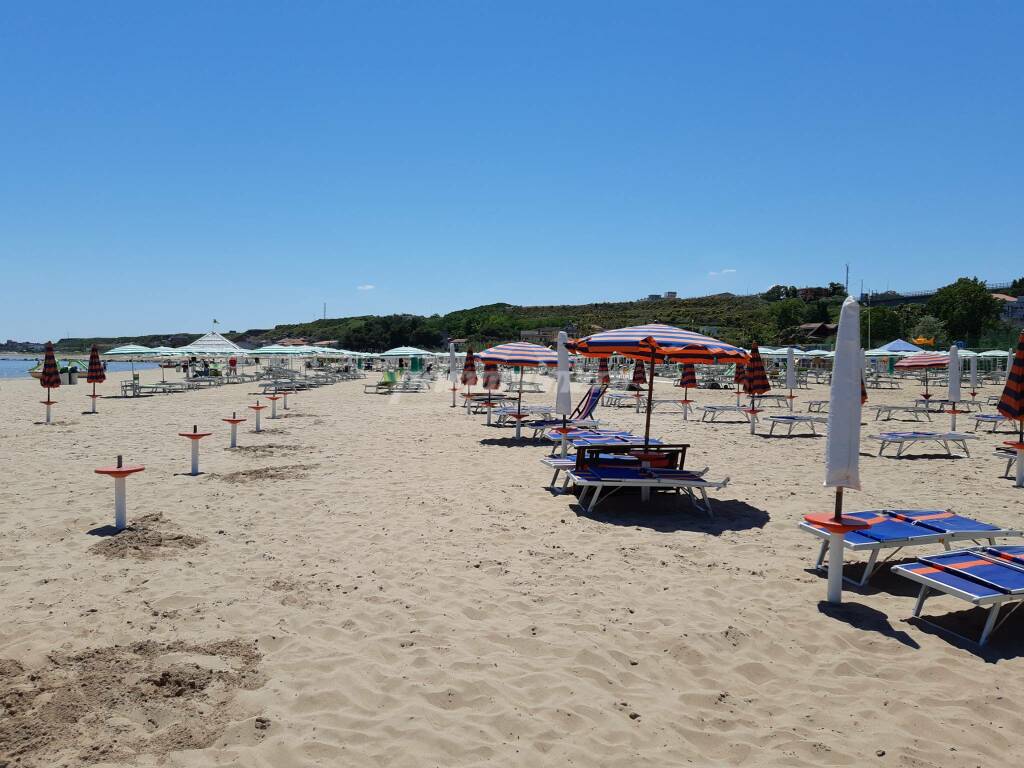 Spiaggia termoli rio vivo ombrelloni mare