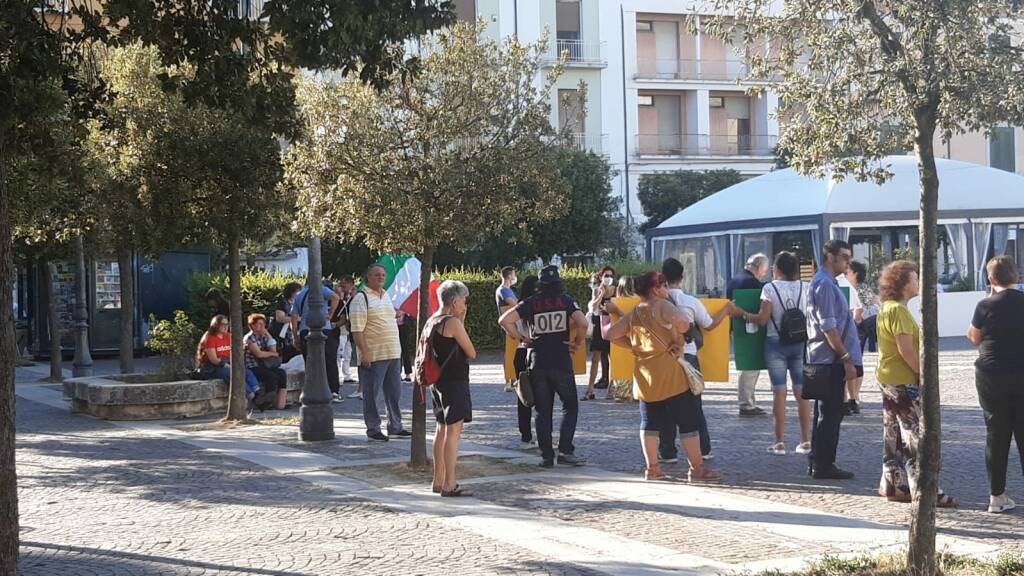 Manifestazione no green pass 7 agosto a Campobasso 