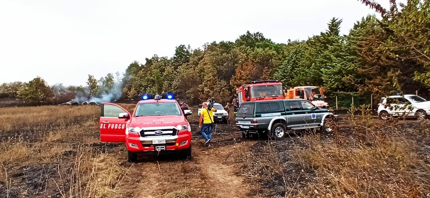 vigili del fuoco Monteverde incendio vinchiaturo mirabello