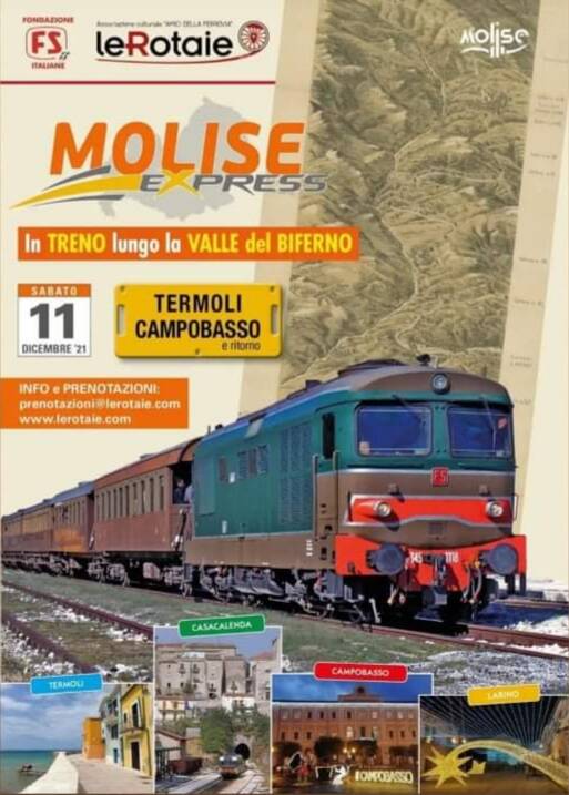 Locandina treno storico Molise express