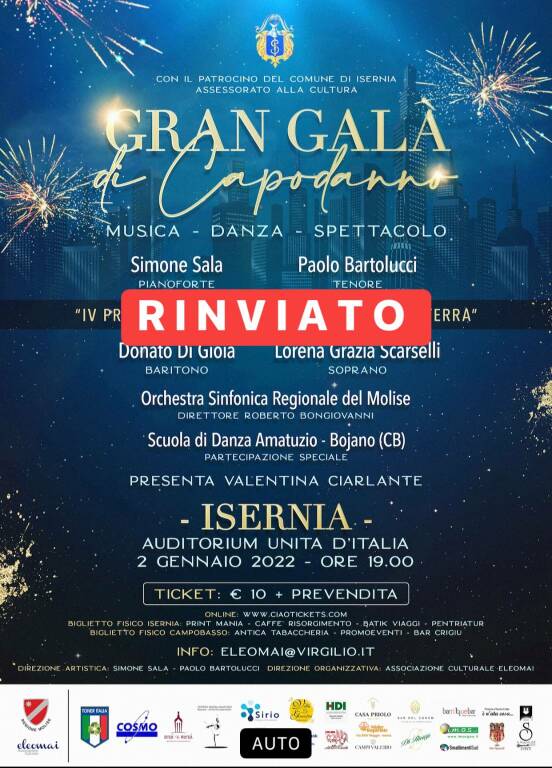 gran galà capodanno rinviato