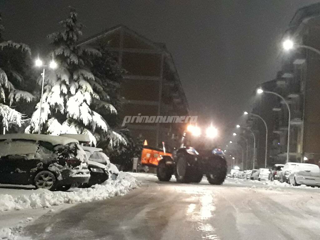 Campobasso, la nevicata del 9 gennaio 2022 spartineve