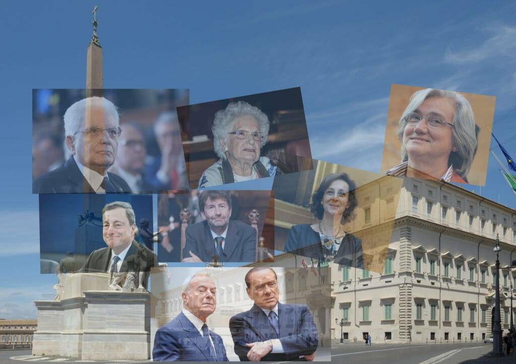 collage sondaggio quirinale