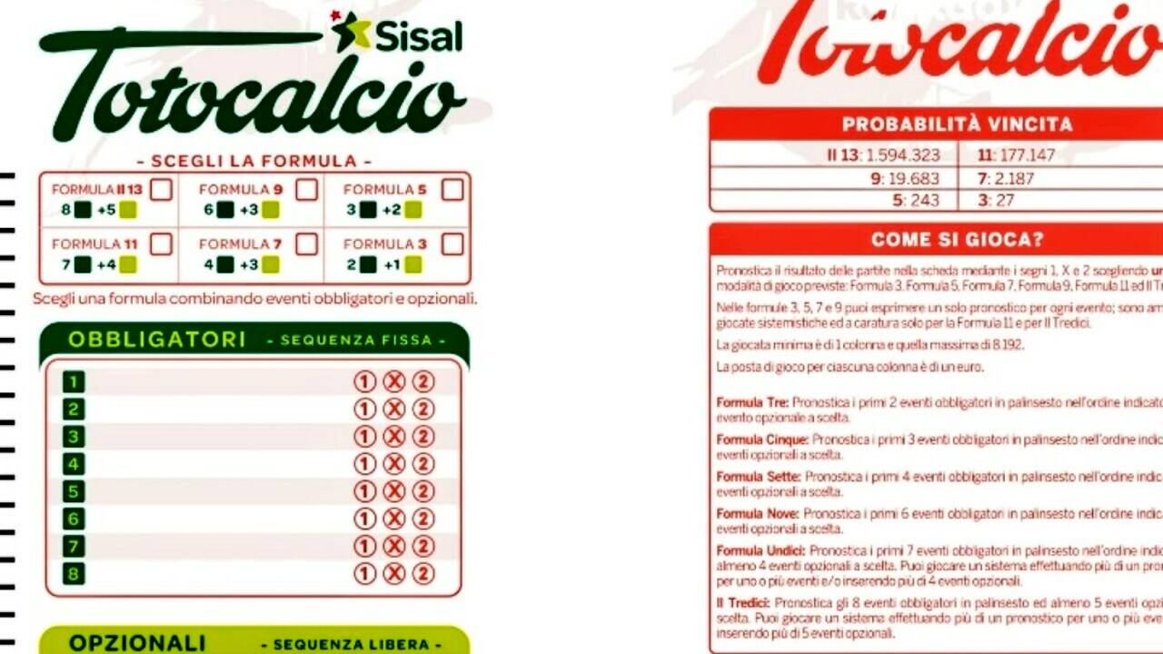 Ecco il nuovo Totocalcio, tra nostalgia e rilancio. Tornerete a giocarlo?