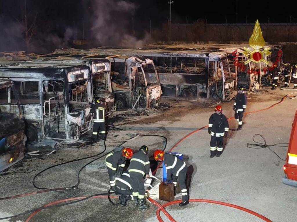 autobus incendiati trivento