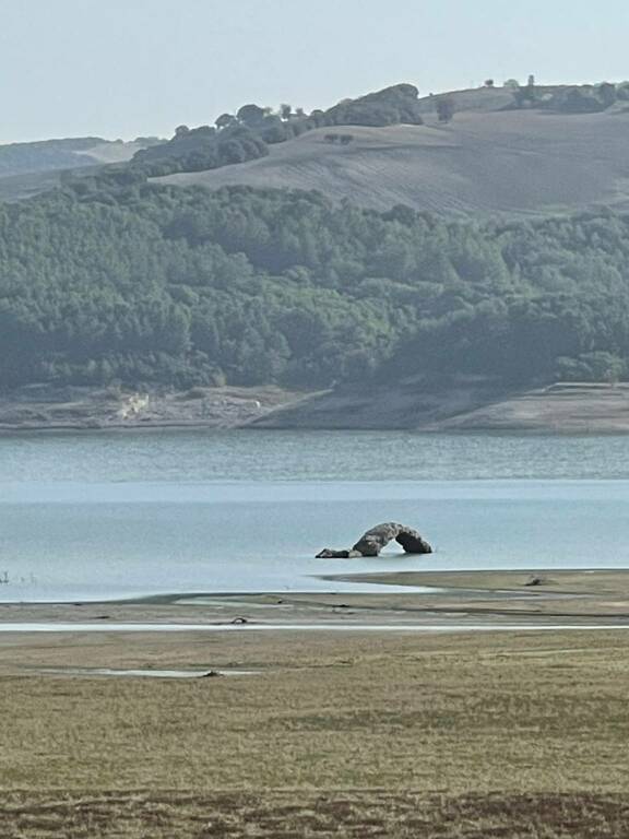 Liscione lago siccità