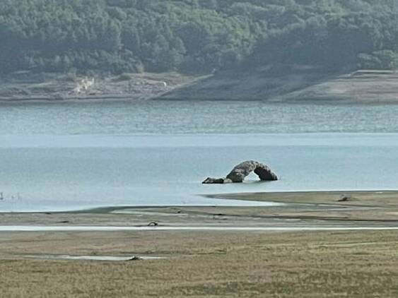 Liscione lago siccità