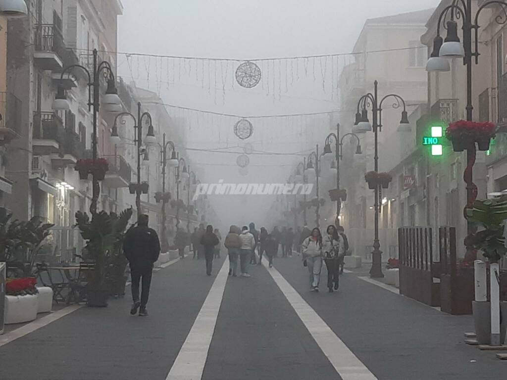 Termoli avvolta dalla nebbia