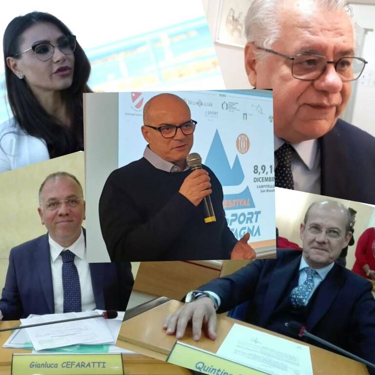 Collage 5 papabili candidati centrodestra