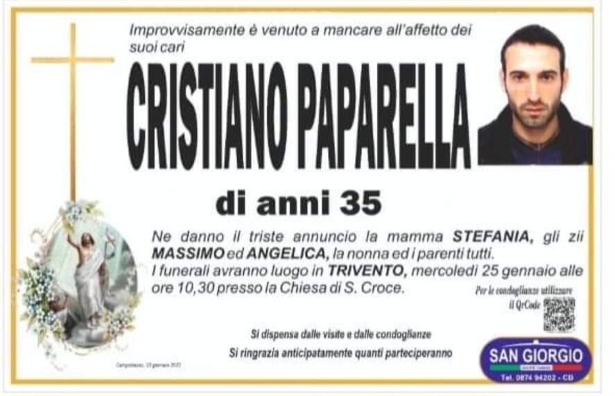 Funerali Cristiano Paparella 