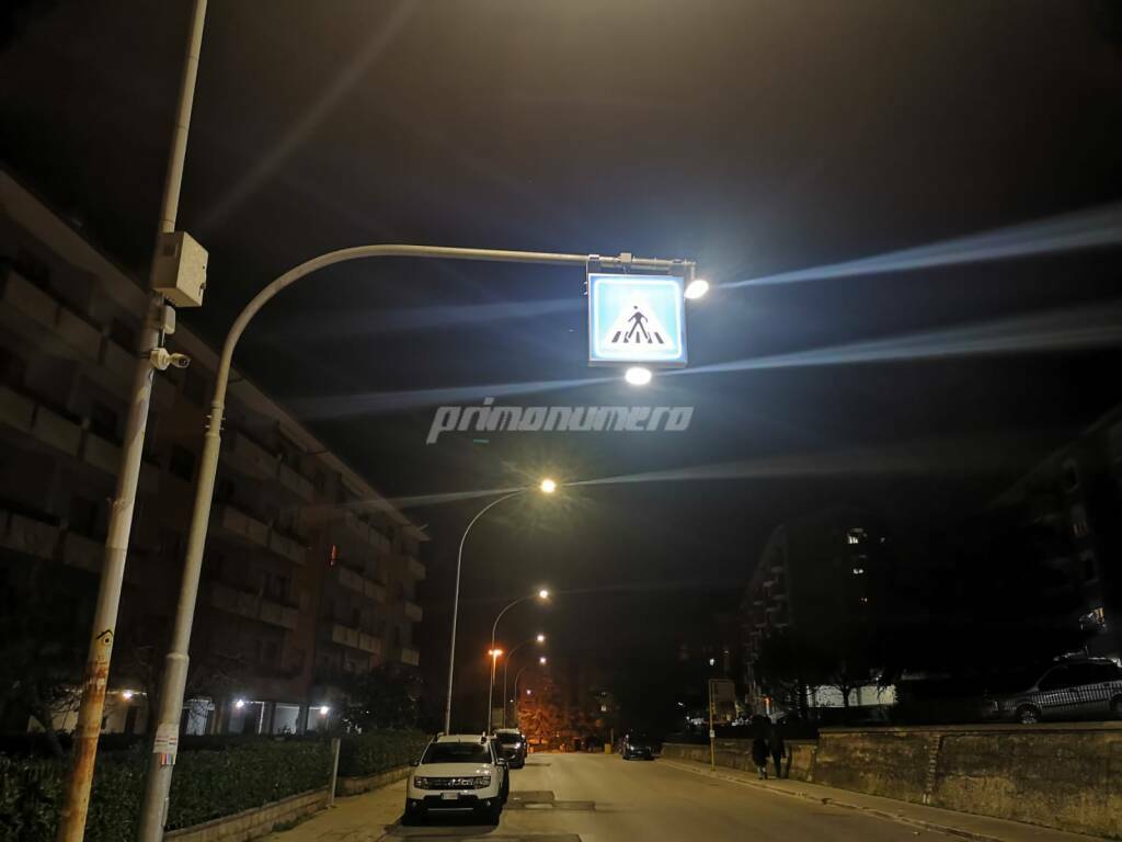 attraversamenti pedonali illuminati a Campobasso