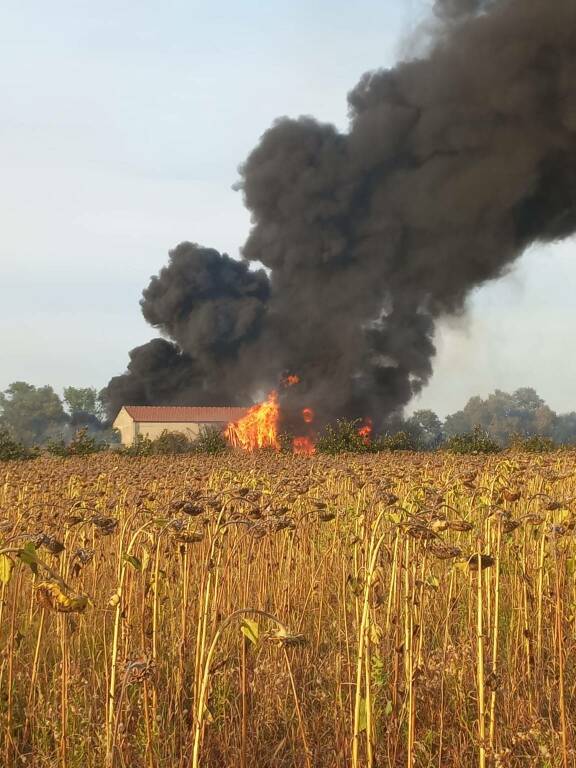 incendio capannone desiderio portocannone