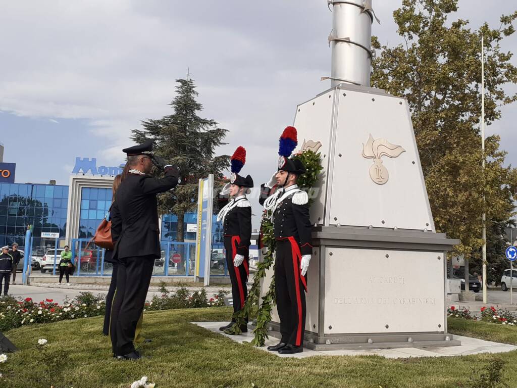 Intitolazione rotonda capitano massimo tosti carabinieri