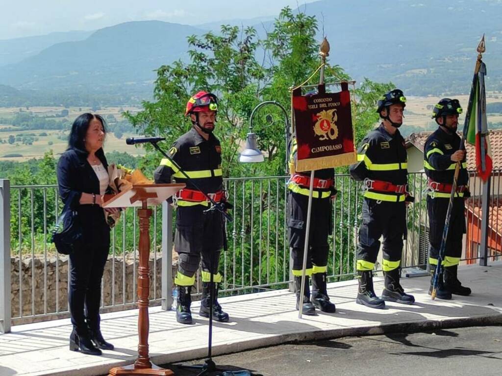 intitolazione strada cercepiccola vigile fuoco morto