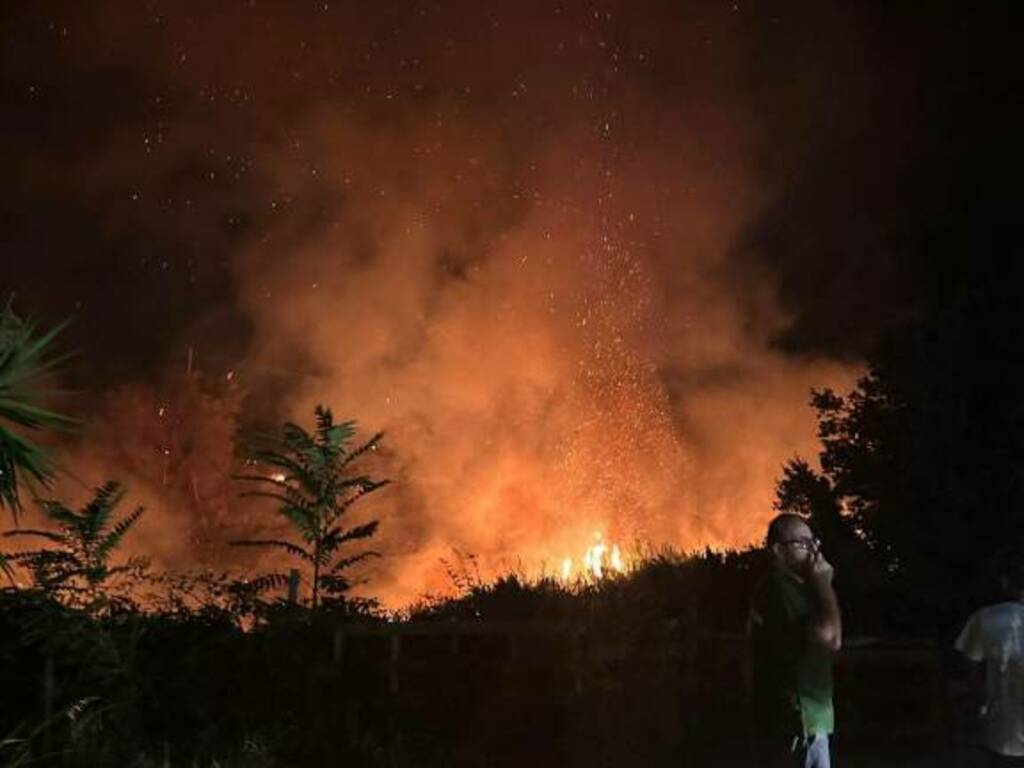 Incendio colle macchiuzzo