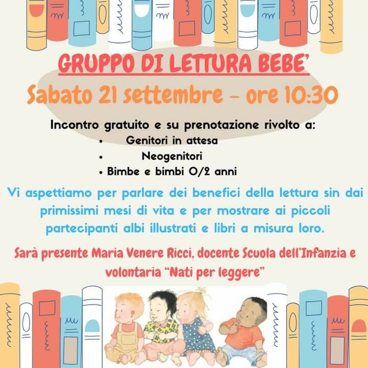 Lettura bebè l'ora d'aria Termoli 